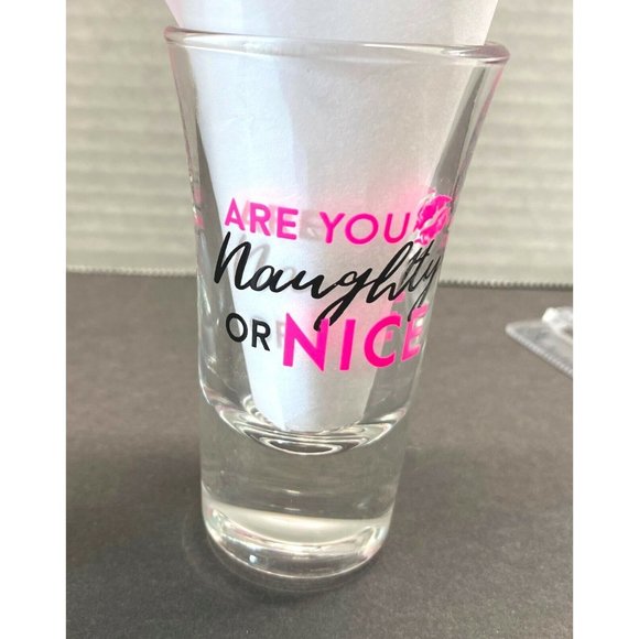 Tequila Rose Shot Glass Strawberry Cream Souvenir Naughty or Nice? - Picture 7 of 7